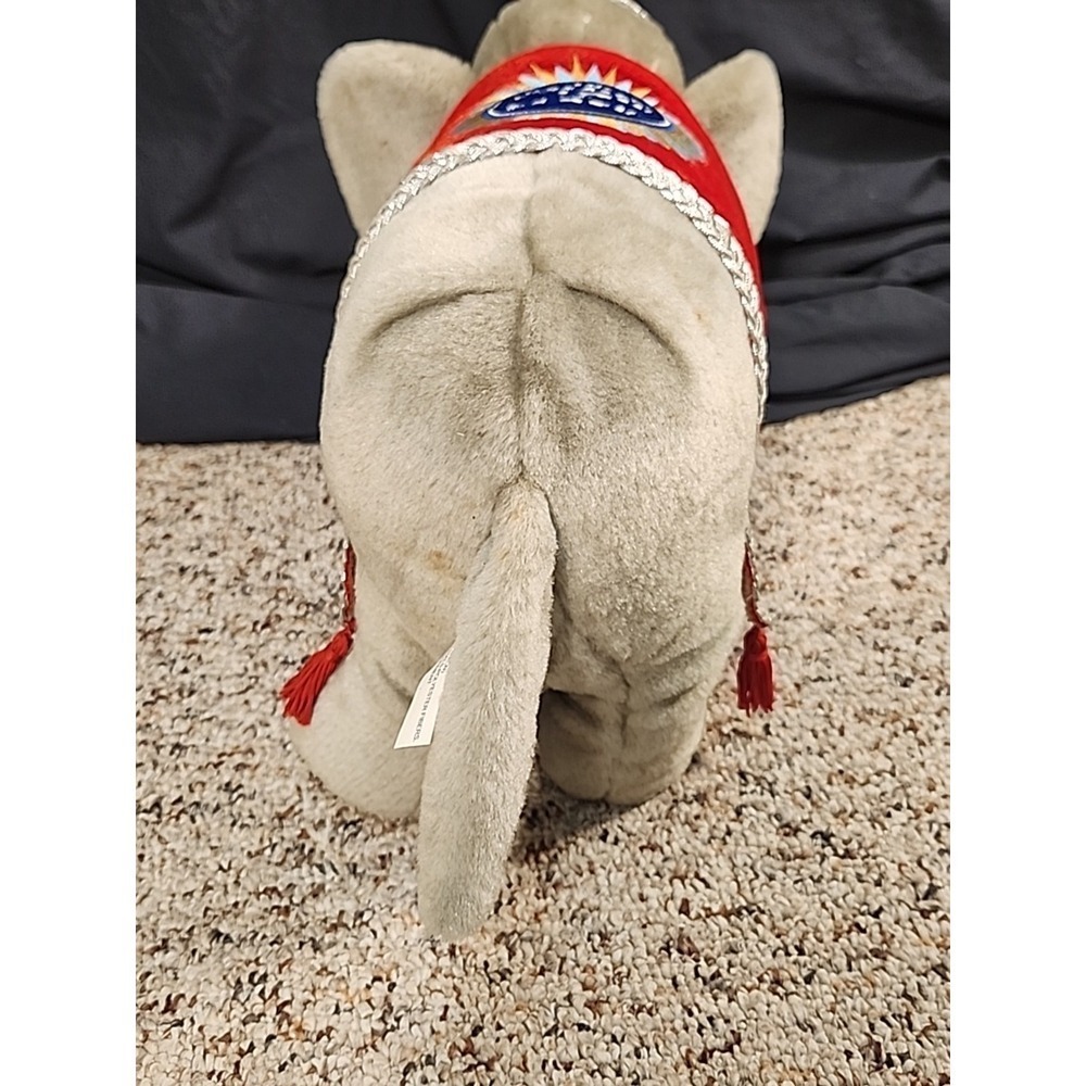 VINTAGE RINGLING BROS BARNUM 136TH EDITION ELEPHANT PLUSH STUFFED CIRCUS ANIMAL - Picture 7 of 12